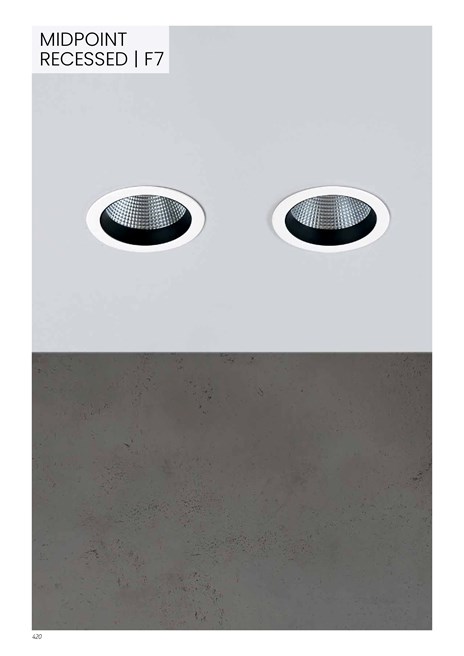 MIDPOINT F7 Recessed LED spotlight By Lightnet