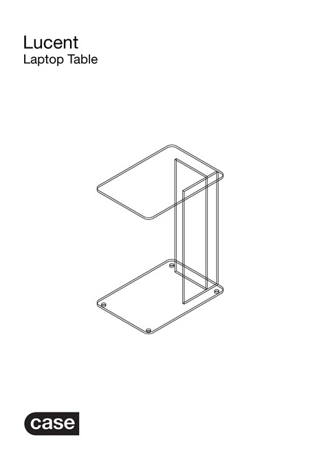 Lucent Laptop Table - Care Instructions (en)