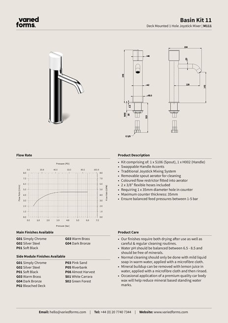 M111 | Mitigeur lavabo monotrou Mitigeur lavabo à poser monotrou By ...