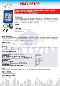 Catalogo MALVINSTOP Scheda tecnica