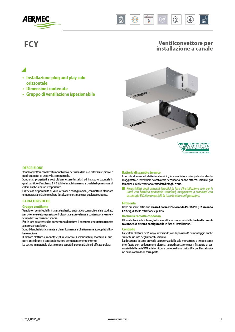 Catalogo Aermec FCY (it)