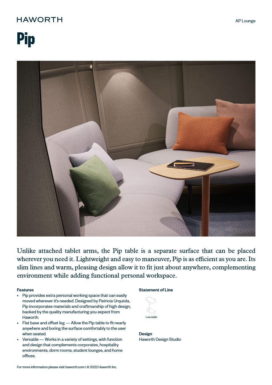 PIP Coffee table By Haworth