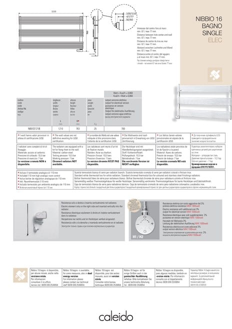 NIBBIO 16 BAGNO SINGLE ELEC (it, en, fr, de, es, ru)