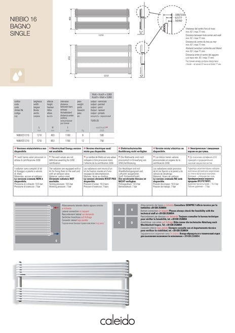 NIBBIO 16 BAGNO SINGLE (it, en, fr, de, es, ru)