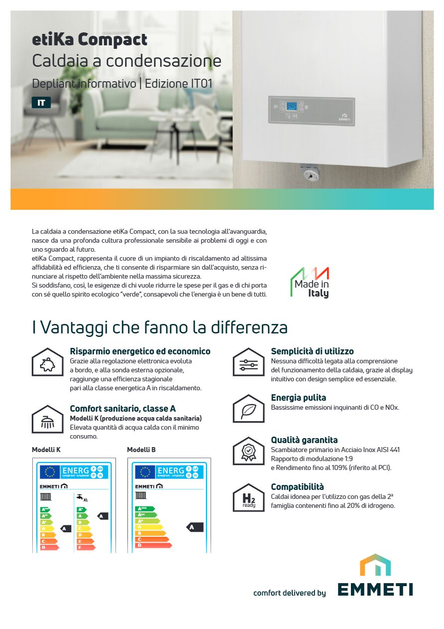 EMMETI - Caldaia condensazione Etika Compact (it)