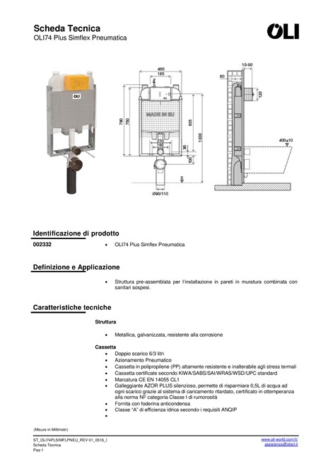 Catalogo OLI74 Plus Simflex Pneumatica (it)