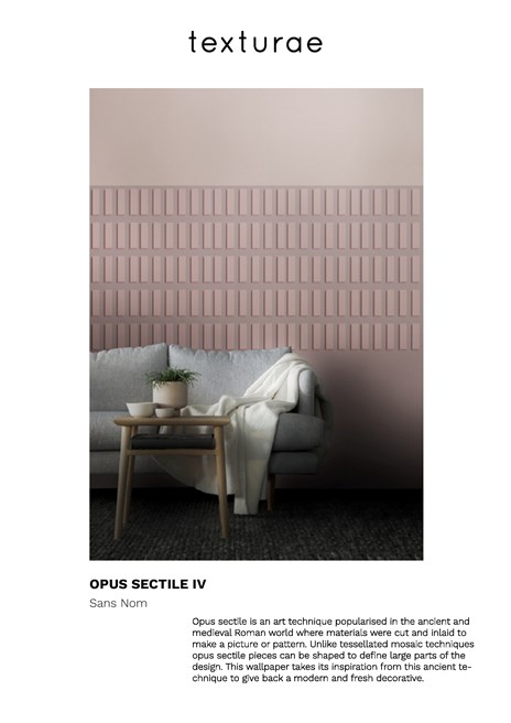 OPUS SECTILE IV Wallpaper By Texturae | design Sans Nom Studio
