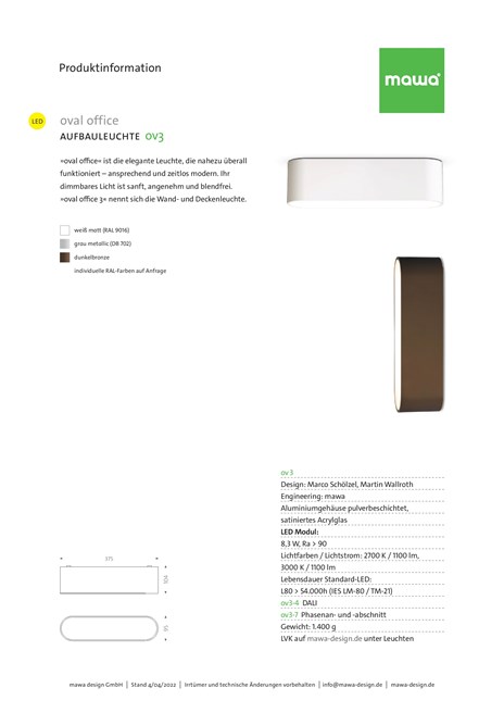 OVAL OFFICE 3 Lampada da soffitto By Mawa Design | design Marco ...