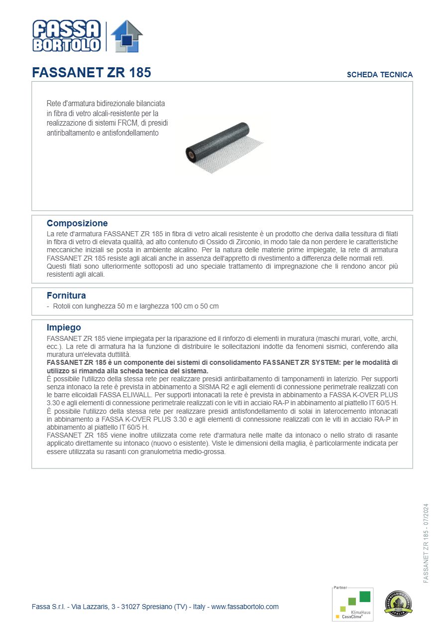 Catalogo FASSANET ZR 185 (it)