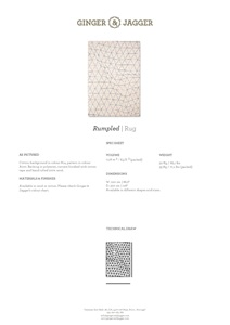 Rumpled Rugs RUMPLED 地毯 By Ginger & Jagger