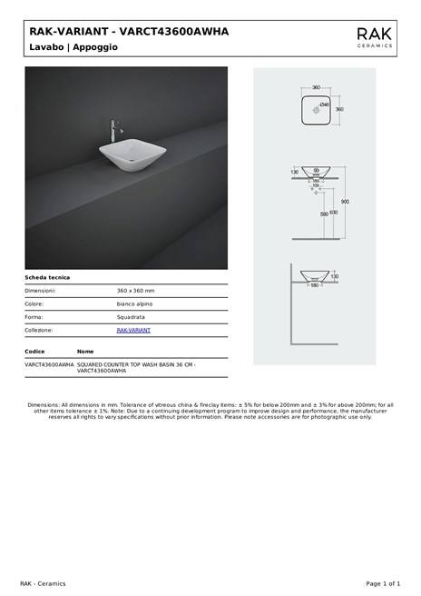 Rak-variant - varct43600awha (it)