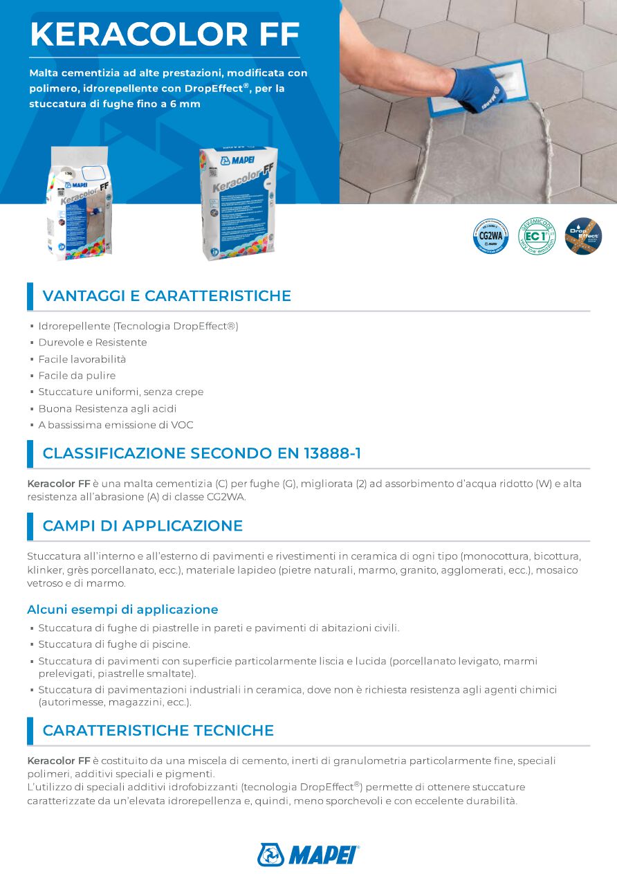 Catalogo KERACOLOR FF - Scheda tecnica (it)