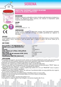 Catalogo SERENA scheda tecnica