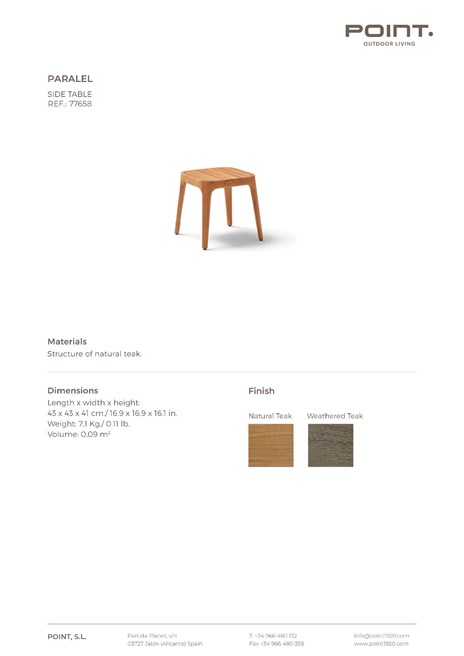 SIDE TABLE PARALEL (en)