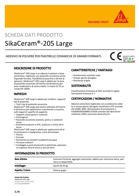 SIKACERAM®-205 LARGE (it)