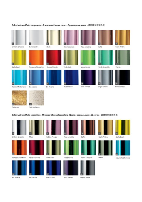 SIMONE CENEDESE Colori vetro (it, en, ru, zh)