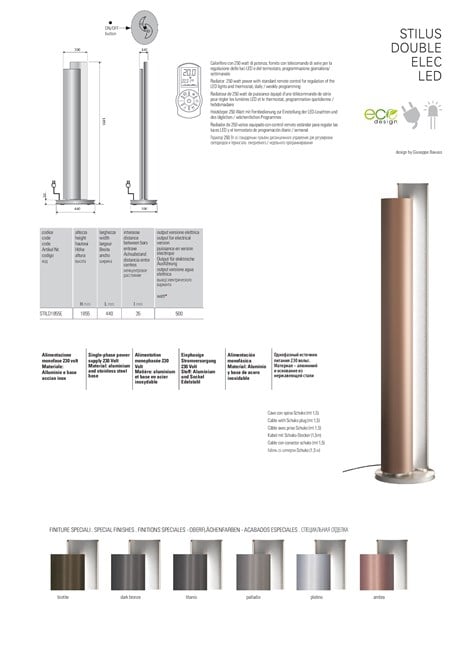 STILUS DOUBLE ELEC LED (it, en, fr, de, es, ru)