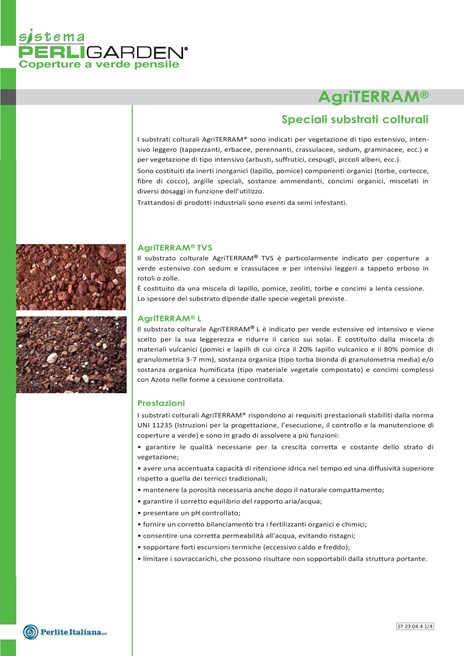 Catalogo Scheda tecnica - AGRITERRAM