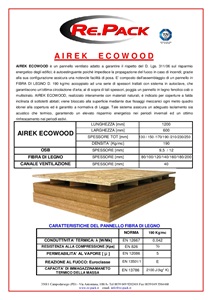 Scheda tecnica Airek Ecowood