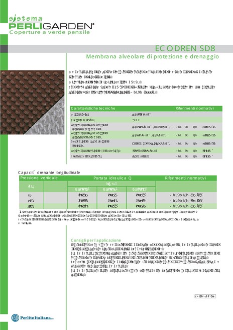 Catalogo Scheda tecnica - ECODREN SD8