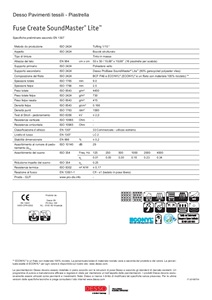 Catalogo Scheda tecnica Fuse Create SoundMaster® Lite™