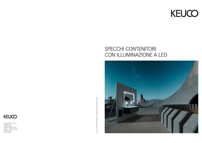 Keuco Royal L1 Armadio A Specchio 13602 | 65 Cm, 2 Ante, 2 Cassetti | Luce LED Dimmerabile 3000K