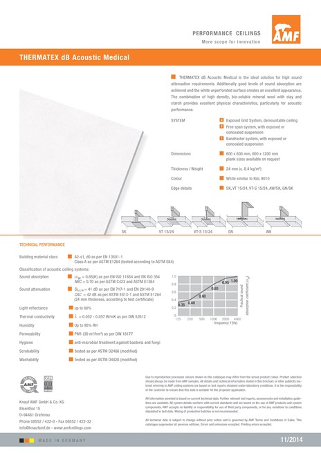 Catalogo THERMATEX dB Acoustic Medical (en)
