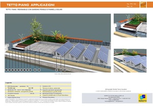 TPC 102 TETTO PIANO PEDONABILE CON GIARDINO E PANNELLI SOLARI