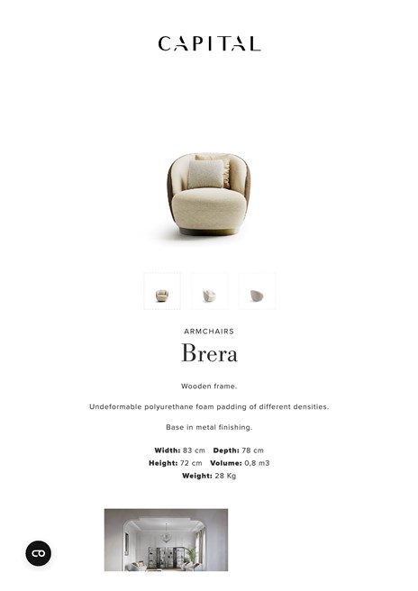 BRERA | Armchair By Capital Collection