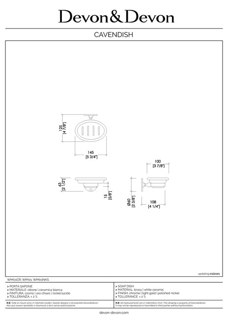 Catalogo Scheda Tecnica CAVENDISH (it, en)