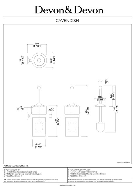 Catalogo Scheda Tecnica CAVENDISH (it, en)
