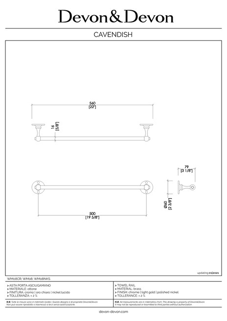 Catalogo Scheda Tecnica CAVENDISH (it, en)