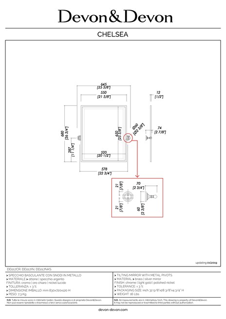 Catalogo Scheda Tecnica CHELSEA (it, en)