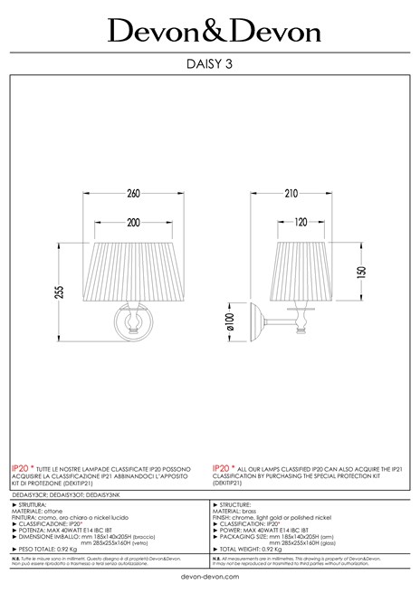 Catalogo Scheda Tecnica DAISY 3 (it, en)