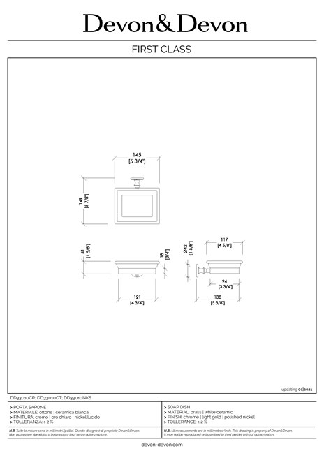 Catalogo Scheda Tecnica FIRST CLASS (it, en)