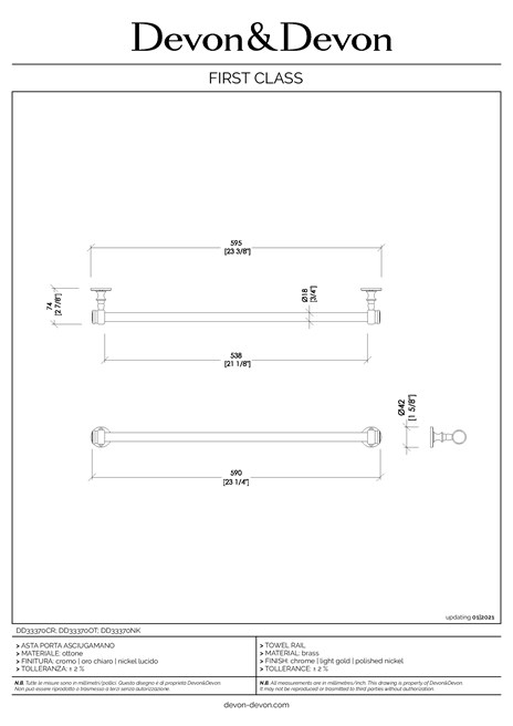 Catalogo Scheda Tecnica FIRST CLASS (it, en)