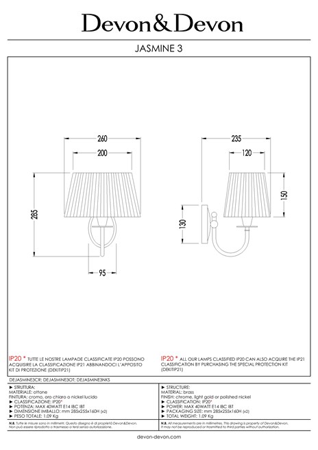 Catalogo Scheda Tecnica JASMINE 3 (it, en)