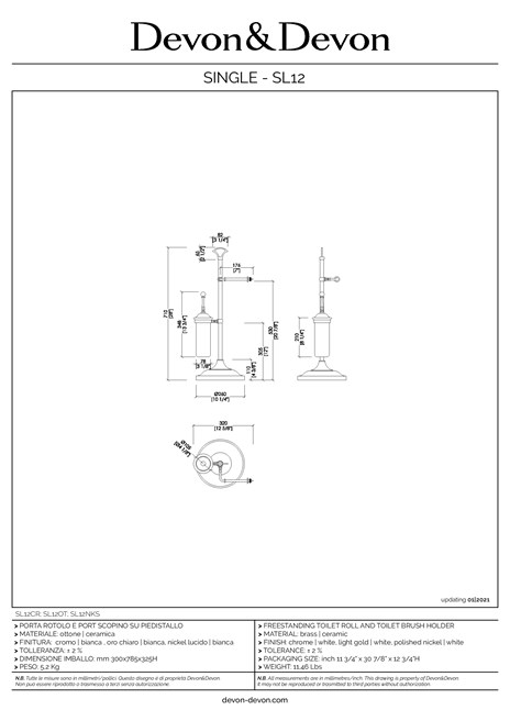 Catalogo Scheda Tecnica SINGLE (it, en)