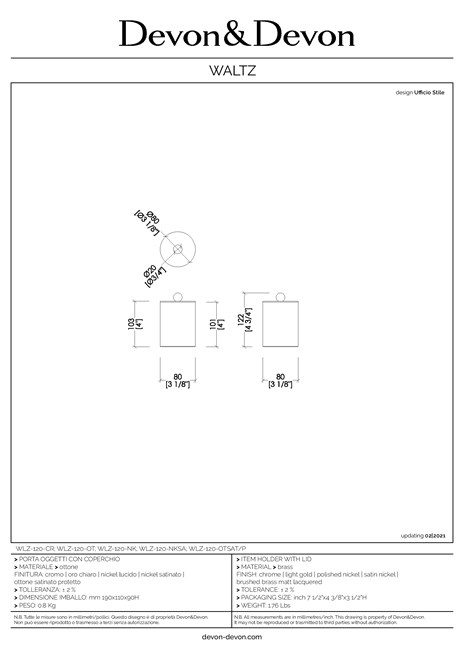 Catalogo Scheda Tecnica WALTZ (it, en)