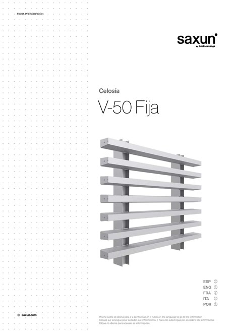 Catalogo V50 - scheda tecnica (es)