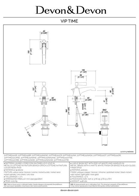 Catalogo VIP TIME - 2VPTIME210AR