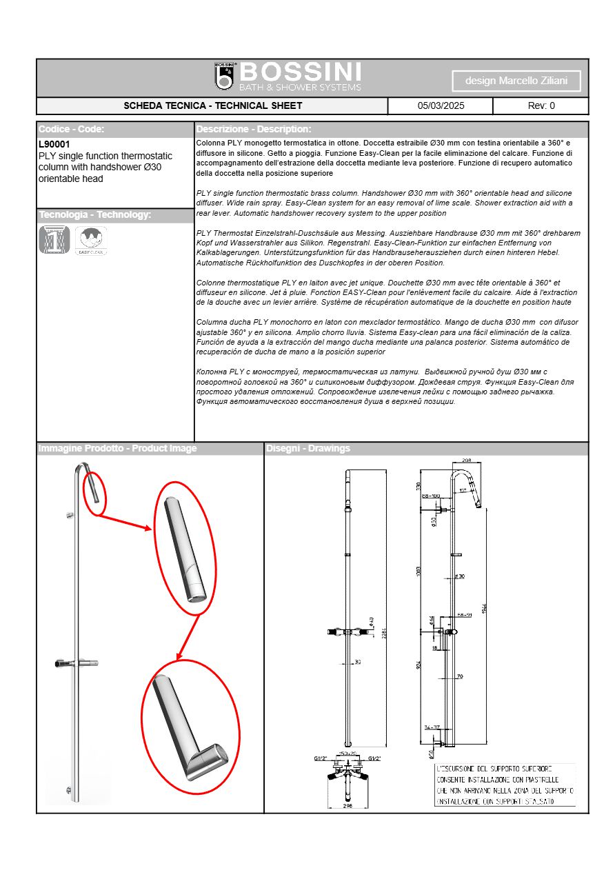 Catalogo BOSSINI__L90001 (it, en, fr, de, es, ru)