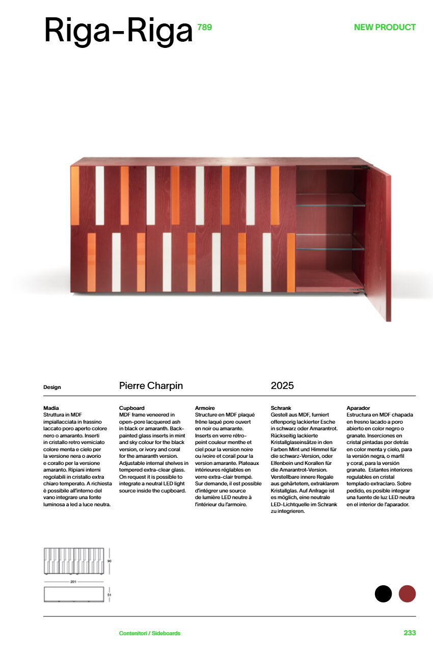 RIGA-RIGA Sideboard By Zanotta