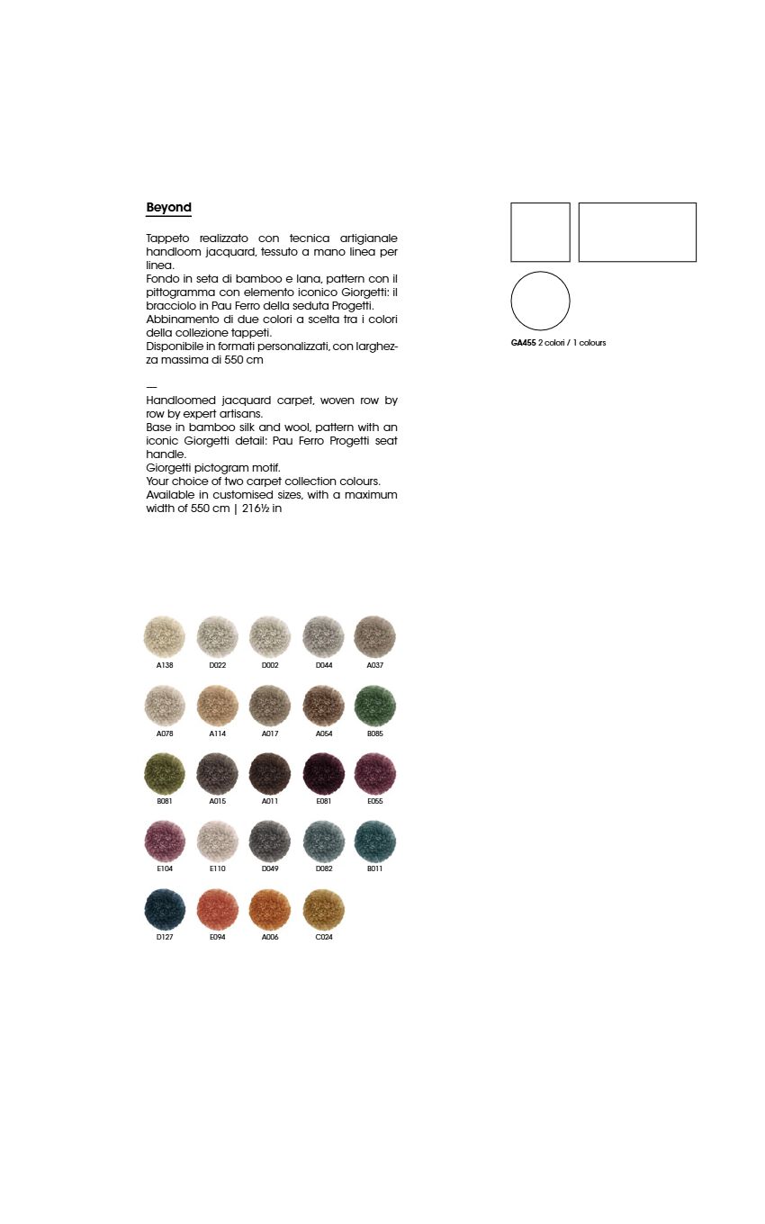 Giorgetti BEYONG rug (it, en)