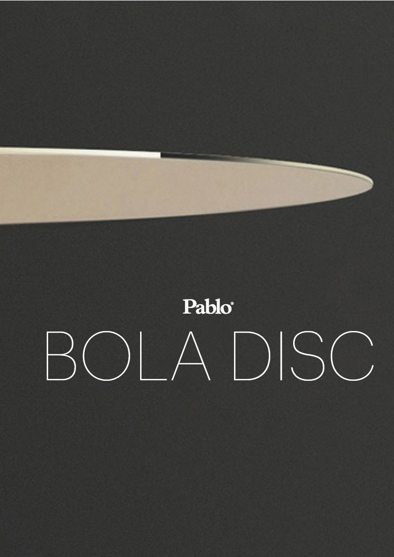 Pablo Disc BOLA DISC Applique dimmerabile a LED in acciaio inox By Pablo Designs