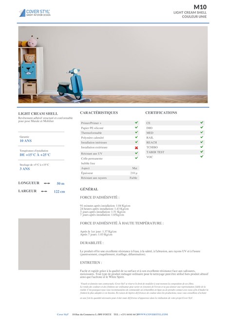 Coverstyl M10 Oat Milk  - Couleur 🟢 main image 1