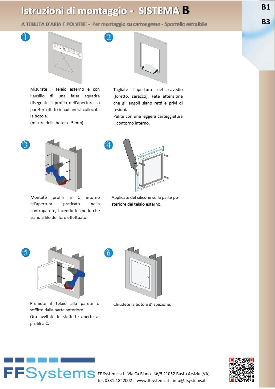Catalogo MANUALE DI MONTAGGIO LAMIERA A TENUTA D'ARIA E POLVERE SU CARTONGESSO (it)