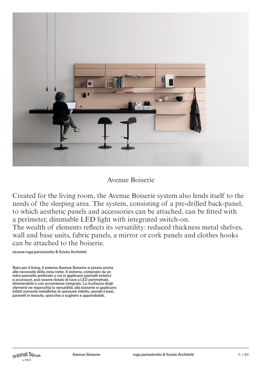 Personal Spaces_Avenue-Boiserie_Data sheet (it, en)