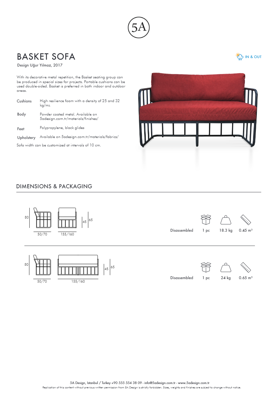 Catalogo Basket - Technical Sheet (en)