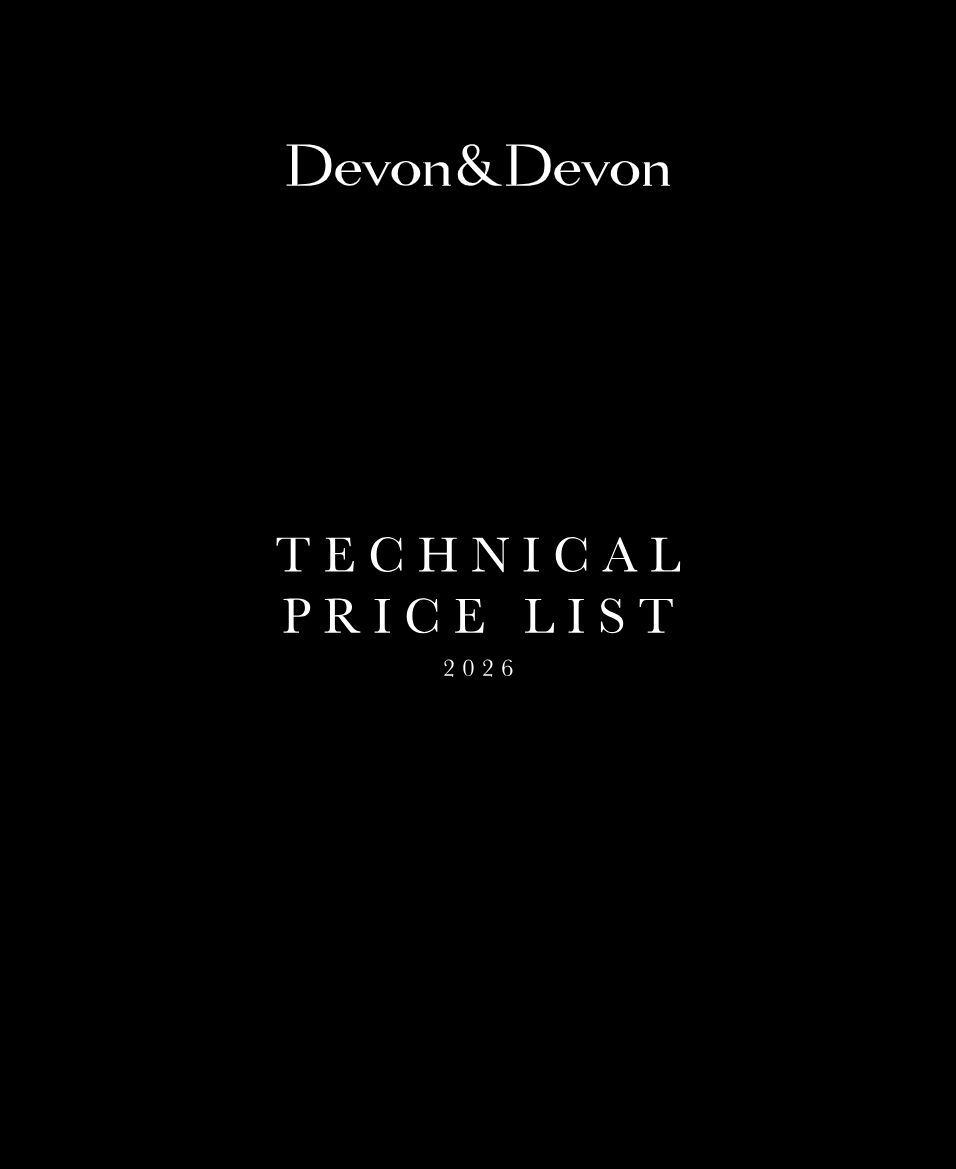 Devon&Devon - Technical Price List 2026 (it, en, fr, de, es, ru)